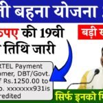 Ladli Behna Yojana 19th Installment Transfer